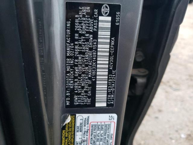 Photo 10 from auction – 2004 TOYOTA CAMRY LE with VIN 4T1BE32K14U871543