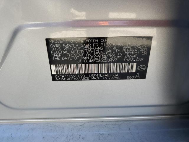 Photo 10 from auction – 2008 LEXUS LS 460L with VIN JTHGL46F085028497