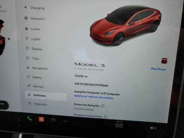 Photo 8 from auction – 2018 TESLA MODEL 3 with VIN 5YJ3E1EAXJF019244