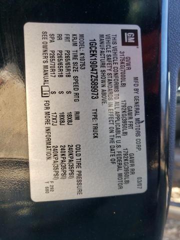Photo 10 from auction – 2007 CHEVROLET SILVERADO with VIN 1GCEK19047Z589973