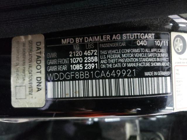 Photo 10 from auction – 2012 MERCEDES-BENZ C 300 4MAT with VIN WDDGF8BB1CA649921
