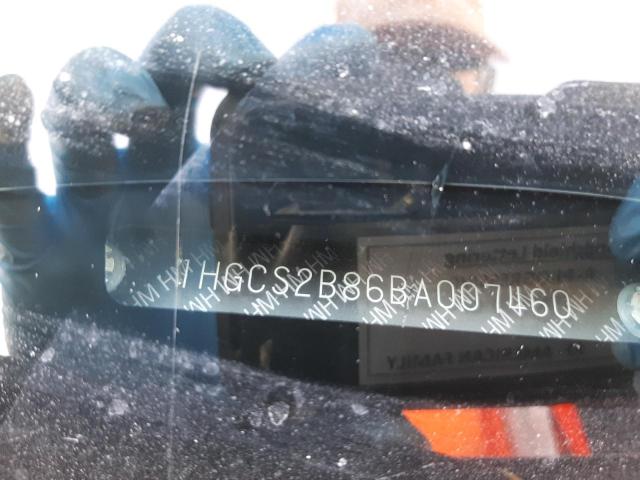Photo 10 from auction – 2011 HONDA ACCORD EXL with VIN 1HGCS2B86BA007460