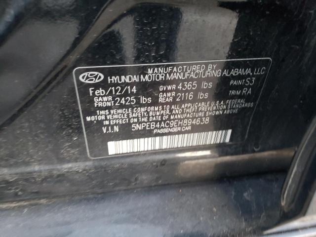 Photo 10 from auction – 2014 HYUNDAI SONATA GLS with VIN 5NPEB4AC9EH894638