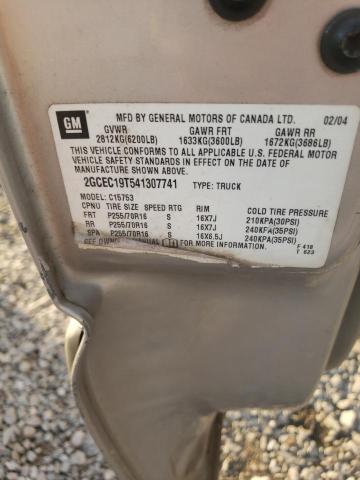 Photo 10 from auction – 2004 CHEVROLET SILVERADO with VIN 2GCEC19T541307741