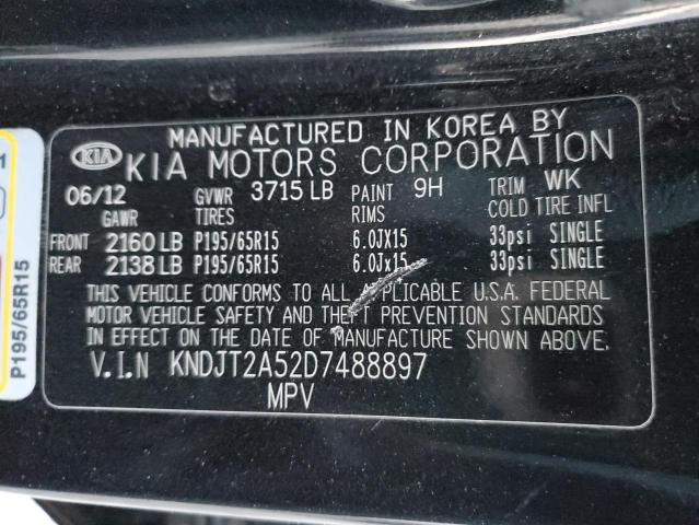 Photo 10 from auction – 2013 KIA SOUL with VIN KNDJT2A52D7488897