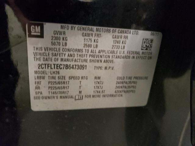 Photo 10 from auction – 2011 GMC TERRAIN SL with VIN 2CTFLTEC7B6473091