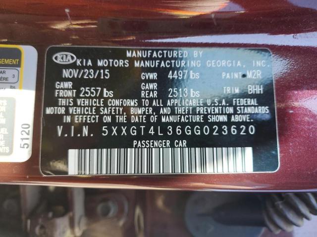 Photo 10 from auction – 2016 KIA OPTIMA LX with VIN 5XXGT4L36GG023620
