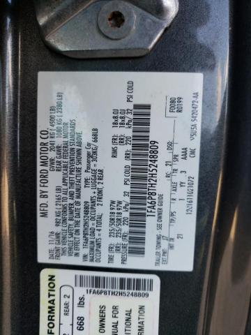 Photo 10 from auction – 2017 FORD MUSTANG with VIN 1FA6P8TH2H5248809