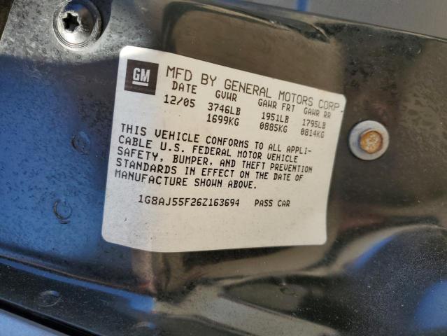 Photo 10 from auction – 2006 SATURN ION LEVEL with VIN 1G8AJ55F26Z163694
