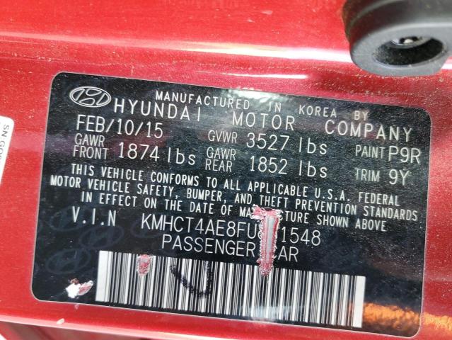 Photo 10 from auction – 2015 HYUNDAI ACCENT GLS with VIN KMHCT4AE8FU881548