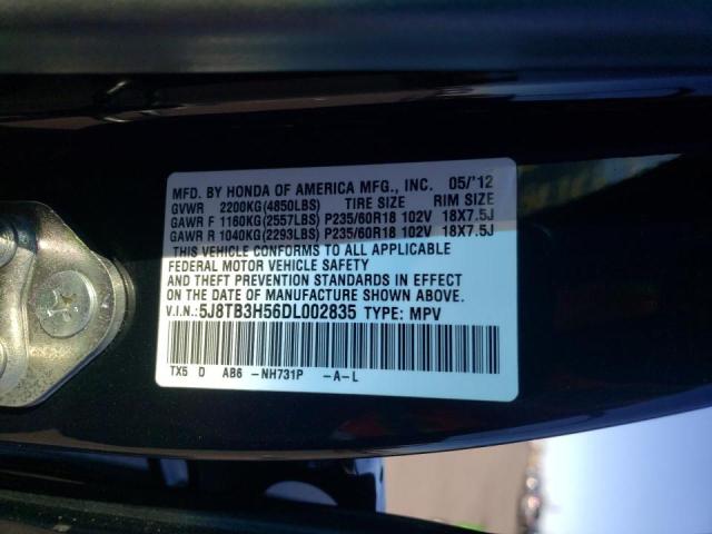 Photo 10 from auction – 2013 ACURA RDX TECHNO with VIN 5J8TB3H56DL002835