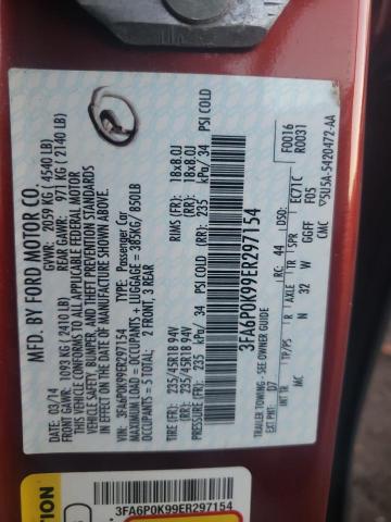 Photo 10 from auction – 2014 FORD FUSION TIT with VIN 3FA6P0K99ER297154
