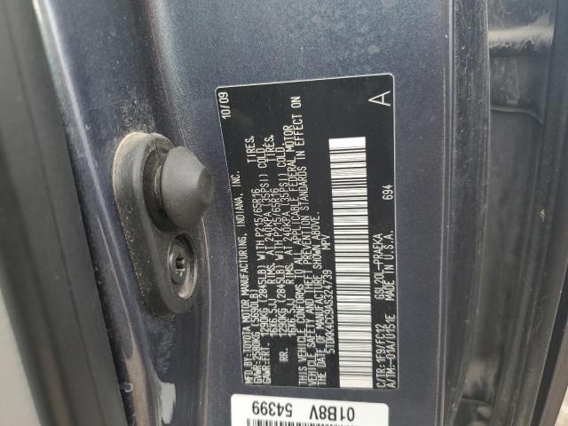 Photo 10 from auction – 2010 TOYOTA SIENNA CE with VIN 5TDKK4CC9AS324739