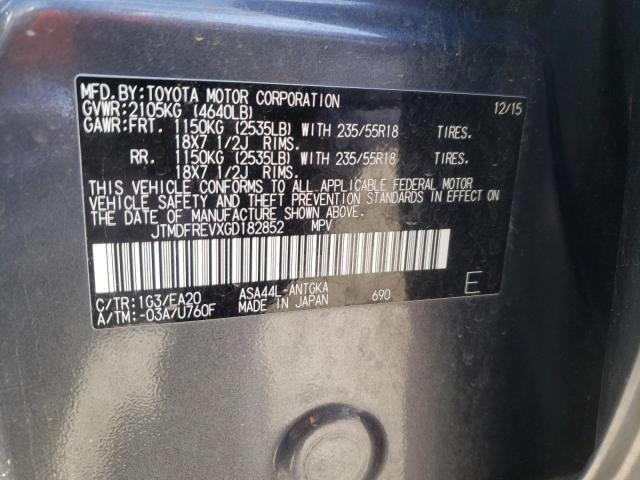 Photo 10 from auction – 2016 TOYOTA RAV4 LIMIT with VIN JTMDFREVXGD182852