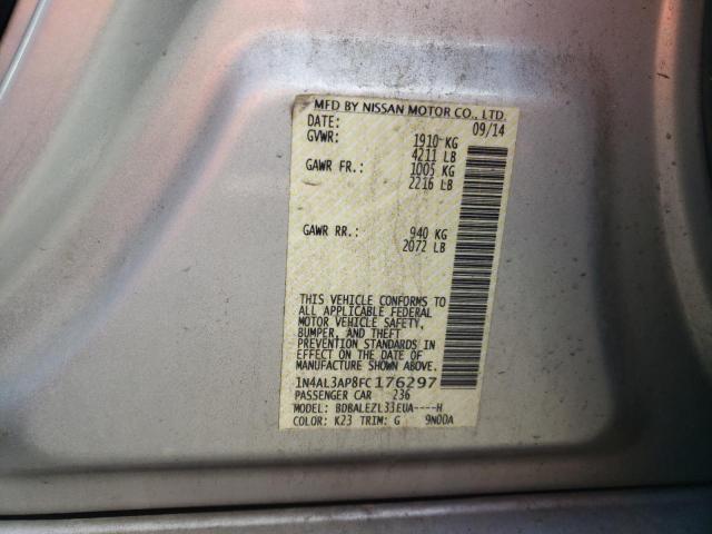 Photo 10 from auction – 2015 NISSAN ALTIMA 2.5 with VIN 1N4AL3AP8FC176297