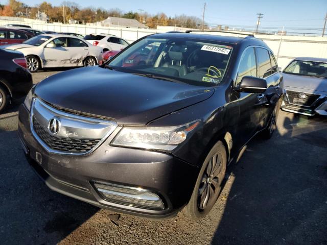 Фото 2 с аукциона – 2016 ACURA MDX TECHNO с VIN 5FRYD4H44GB025015