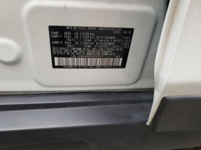 Photo 10 from auction – 2017 SUBARU OUTBACK with VIN 4S4BSANC6H3262672