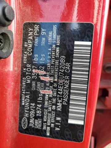 Photo 10 from auction – 2014 HYUNDAI ACCENT GLS with VIN KMHCT4AE0EU742089