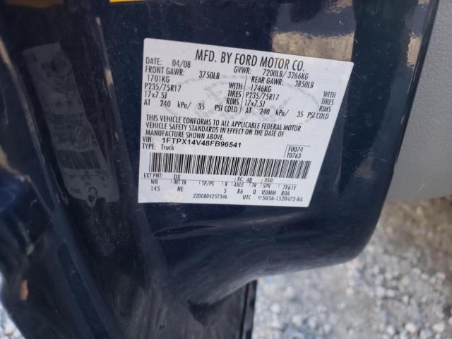 Photo 10 from auction – 2008 FORD F150 with VIN 1FTPX14V48FB96541