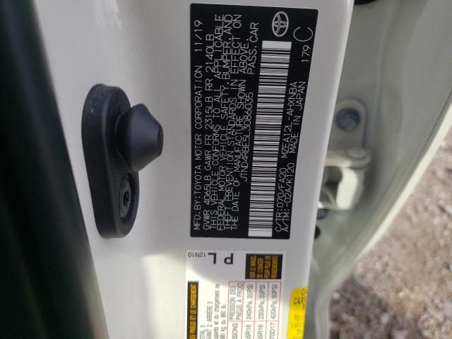 Photo 10 from auction – 2020 TOYOTA COROLLA SE with VIN JTND4RBE5L3086035