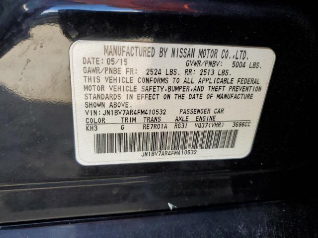 Photo 10 from auction – 2015 INFINITI Q50 BASE with VIN JN1BV7AR4FM410532