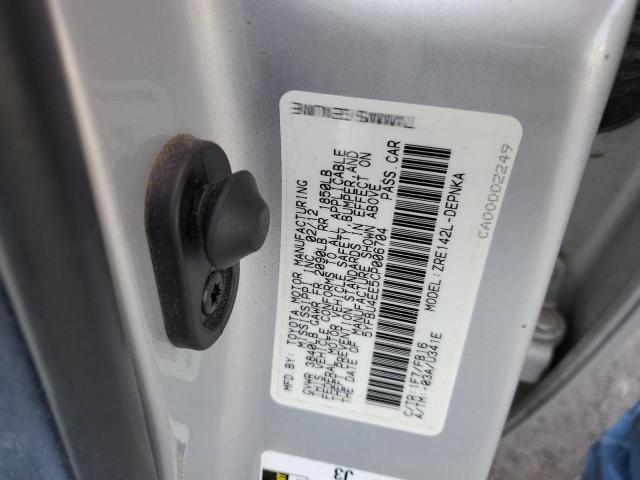 Photo 10 from auction – 2012 TOYOTA COROLLA BA with VIN 5YFBU4EE5CP006704