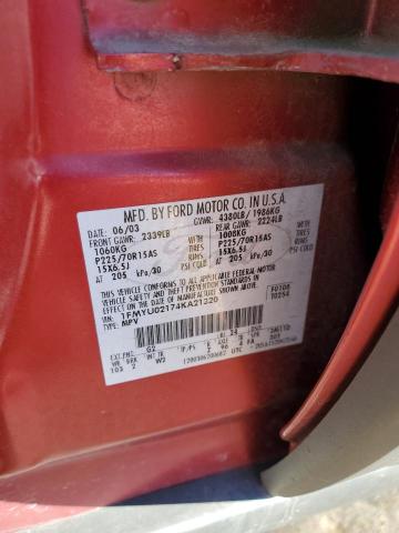 Photo 10 from auction – 2004 FORD ESCAPE XLS with VIN 1FMYU02174KA21320