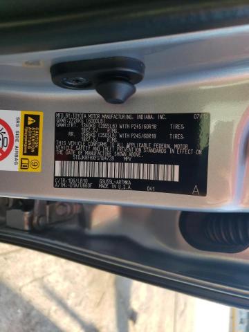 Photo 10 from auction – 2015 TOYOTA HIGHLANDER with VIN 5TDJKRFHXFS184739