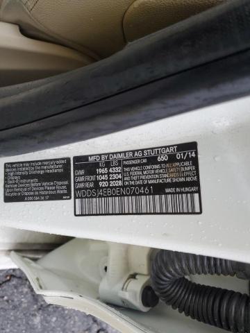 Photo 10 from auction – 2014 MERCEDES-BENZ CLA 250 with VIN WDDSJ4EB0EN070461