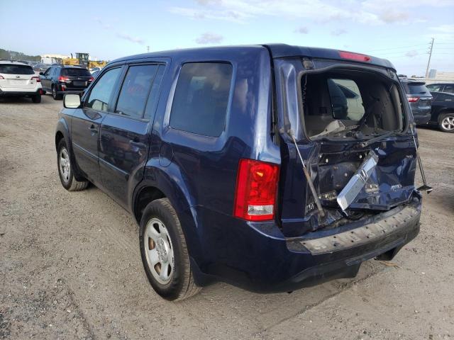 Photo 3 from auction – 2013 HONDA PILOT LX with VIN 5FNYF4H2XDB030290