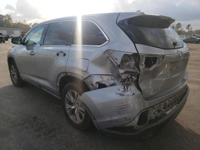 Photo 3 from auction – 2014 TOYOTA HIGHLANDER with VIN 5TDBKRFHXES010995