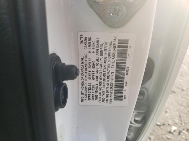Photo 10 from auction – 2015 HONDA CIVIC EX with VIN 2HGFB2F80FH501778