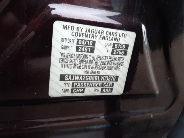Photo 10 from auction – 2011 JAGUAR XJL with VIN SAJWA2GB8BLV03370