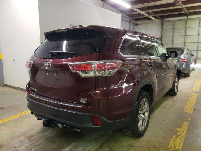 Photo 4 from auction – 2016 TOYOTA HIGHLANDER with VIN 5TDBKRFH0GS231511