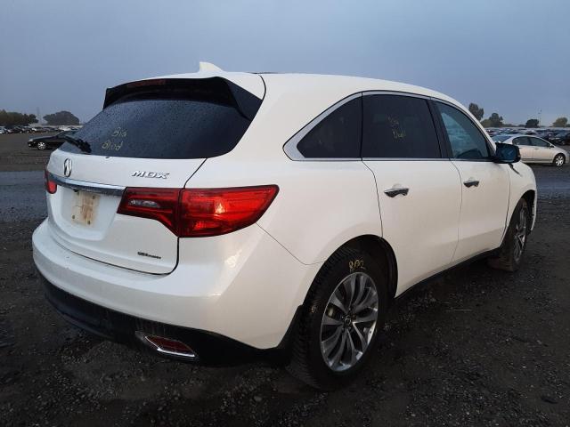 Photo 4 from auction – 2016 ACURA MDX TECHNO with VIN 5FRYD4H40GB018403