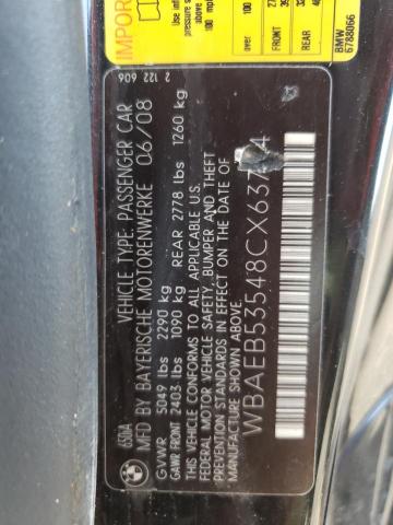 Photo 10 from auction – 2008 BMW 650 I with VIN WBAEB53548CX63764