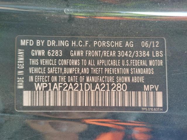Photo 10 from auction – 2013 PORSCHE CAYENNE with VIN WP1AF2A21DLA21280