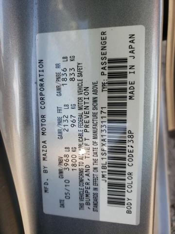 Photo 10 from auction – 2010 MAZDA 3 I with VIN JM1BL1SFXA1331171