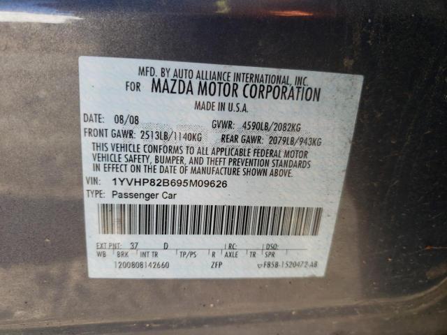 Photo 10 from auction – 2009 MAZDA 6 S with VIN 1YVHP82B695M09626