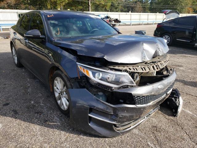 KIA OPTIMA EX 2018 with VIN 5XXGU4L30JG197235 - Photo from auction