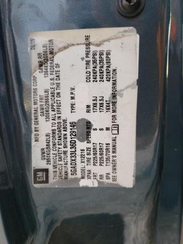 Photo 10 from auction – 2006 BUICK TERRAZA CX with VIN 5GADX33L36D129146