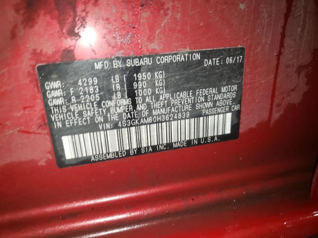Photo 10 from auction – 2017 SUBARU IMPREZA SP with VIN 4S3GKAM60H3624839