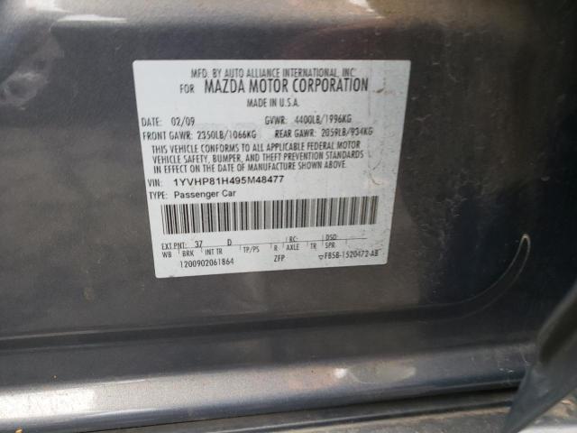Photo 10 from auction – 2009 MAZDA 6 I with VIN 1YVHP81H495M48477