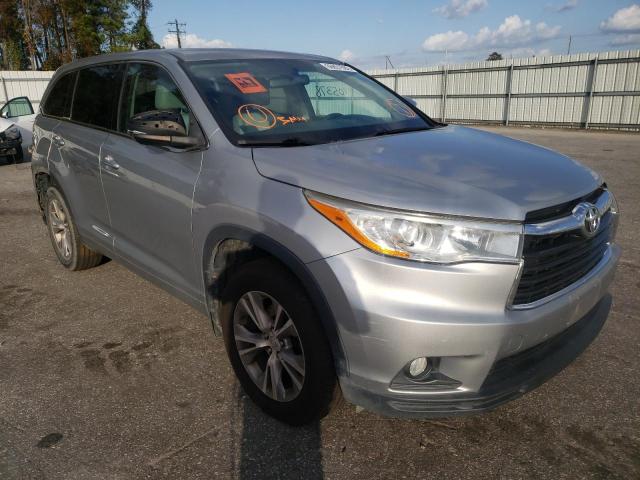 TOYOTA HIGHLANDER 2014 with VIN 5TDBKRFHXES010995 - Photo from auction