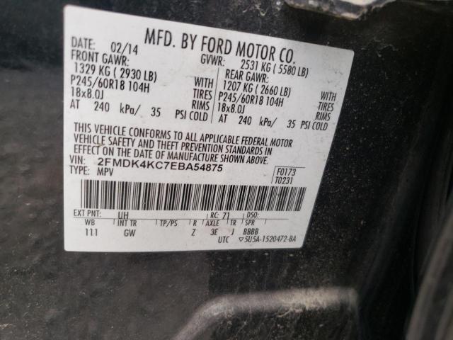 Photo 10 from auction – 2014 FORD EDGE LIMIT with VIN 2FMDK4KC7EBA54875