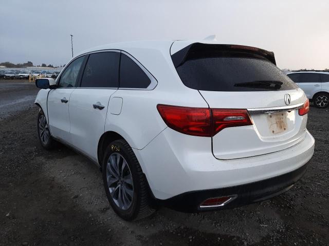 Photo 3 from auction – 2016 ACURA MDX TECHNO with VIN 5FRYD4H40GB018403