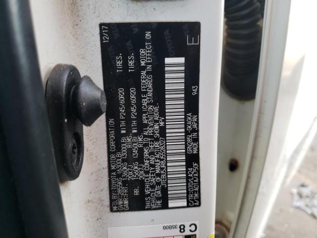 Photo 10 from auction – 2018 TOYOTA 4RUNNER SR with VIN JTEBU5JR8J5528327