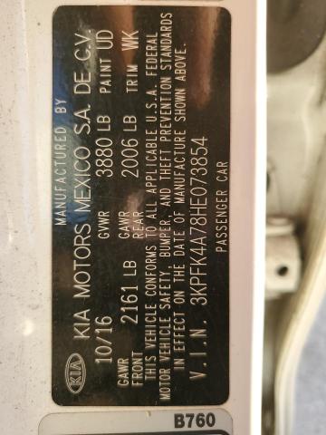 Photo 10 from auction – 2017 KIA FORTE LX with VIN 3KPFK4A78HE073854