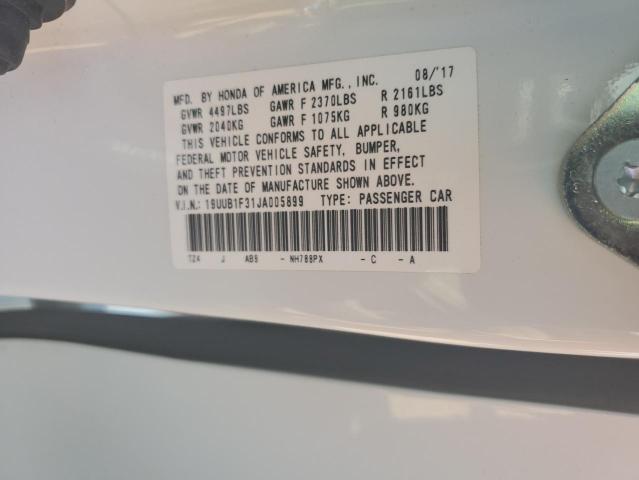 Photo 10 from auction – 2018 ACURA TLX with VIN 19UUB1F31JA005899