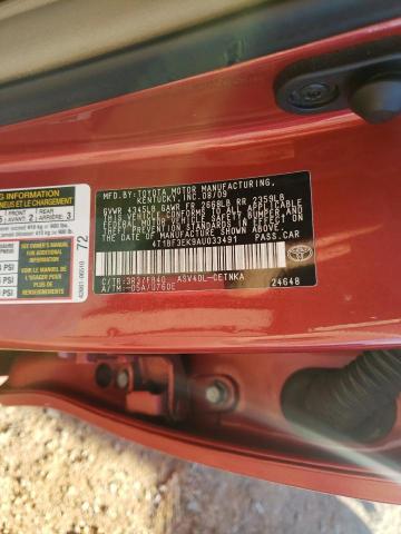 Photo 10 from auction – 2010 TOYOTA CAMRY BASE with VIN 4T1BF3EK9AU033491